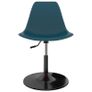 Swivel Dining Chairs 6 pcs Turquoise PP Image 2