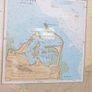 Large Framed Topographic \ Bathymetric \ Nautical Map of Dublin Bay Image 3