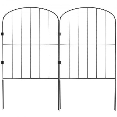 Garden Fence, No Dig Fence 61 cm (H)x 33 cm(L) Animal Barrier Fence, Underground Decorative Garden Fencing with 5.1 cm Spike Spacing, Metal Dog Fence for the Yard and Outdoor Patio, 28 Pack