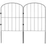 Garden Fence, No Dig Fence 61 cm (H)x 33 cm(L) Animal Barrier Fence, Underground Decorative Garden Fencing with 5.1 cm Spike Spacing, Metal Dog Fence for the Yard and Outdoor Patio, 28 Pack Image 10