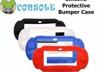 main image for ad PS Vita 2000 Protective Silicone Rubber Gel Soft Case Console Cover Blue Black