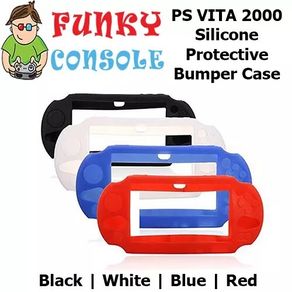 PS Vita 2000 Protective Silicone Rubber Gel Soft Case Console Cover Blue Black