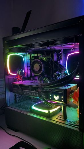 High-End TUF Gaming PC- RTX 5070 Ti OC Edition / Ryzen 7 9800X3D + AOC 27" Gaming Monitor