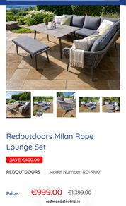 Outdoor Milan Rope Lounge Set