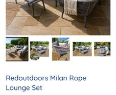 Outdoor Milan Rope Lounge Set