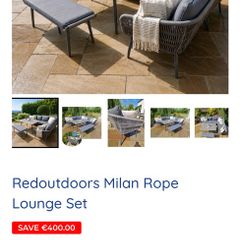 Outdoor Milan Rope Lounge Set