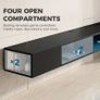 Floating Wall Mounted TV Stand with RGB LED Lights 75 Inch Image 5