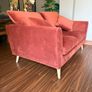 IVY Rust Velvet 2 Seater Sofa  AS NEW  375 Image 2