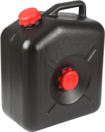 23L Black Jerry Can for Waste Water for Motorhomes, Caravans and Camping