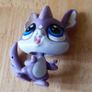 Littlest Pet Shop - Cute Purple Chinchilla - Bobble Head - See Pics Image 2