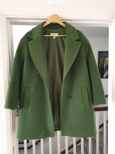 Marks & Spencer Green Coat Size Uk 16