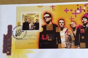 U2 first day cover, stamp sheetlets