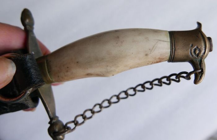 Vintage European Victory Pure Steel Knife Dagger Sword Antique