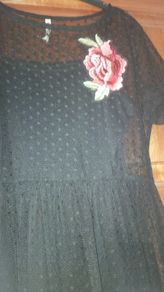 Girls Black Lace Dress