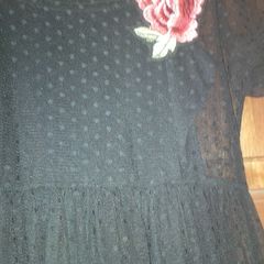 Girls Black Lace Dress