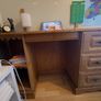 Writing Desk with Drawers and Mirror Image 3