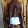Orange Rust Tones Large Wool Blend Krish Shawl Scarf 70" x22" including postage Image 4