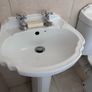 Toilet and sink with pedestal Image 4