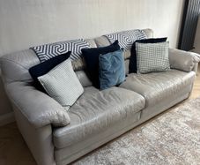 Leather Sofa/ Arm Chair/ Footstool