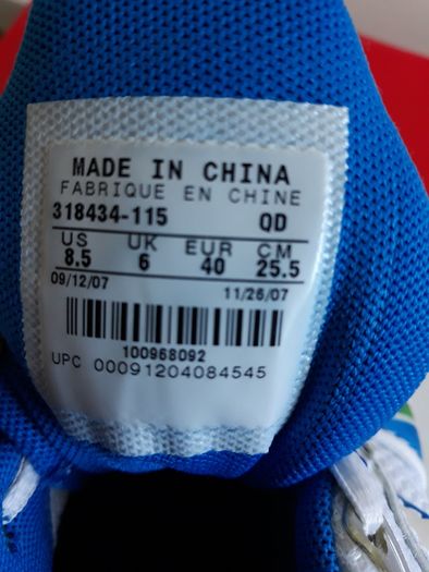 Nike Shox Size UK-6/EUR-40 318434-115 White/Poison Green/Royal Blue-2007