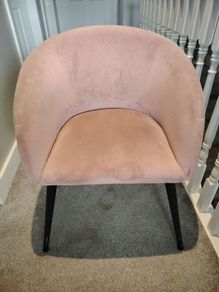 Dusky Pink Velvet Chair