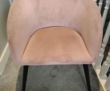 Dusky Pink Velvet Chair