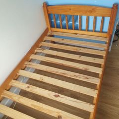 Pine single bed frame