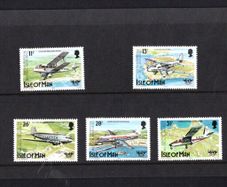1984 Isle of Man 50th Anniversary of First Official Airmail to the Isle of Man and 40th Anniversary of international Civil Aviation Organisation Commemorative Stamp Presentation Pack