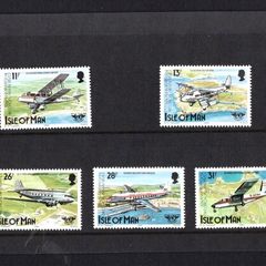 1984 Isle of Man 50th Anniversary of First Official Airmail to the Isle of Man and 40th Anniversary of international Civil Aviation Organisation Commemorative Stamp Presentation Pack