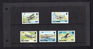 1984 Isle of Man 50th Anniversary of First Official Airmail to the Isle of Man and 40th Anniversary of international Civil Aviation Organisation Commemorative Stamp Presentation Pack