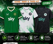Irish soccer jersey 3 jersey bundle