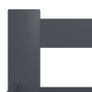 Bed Frame Dark Grey Solid Pine Wood 100x200 cm Image 4