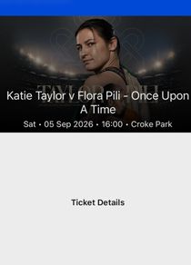 Katie Taylor x 2 - 5 Sept - Croke Park