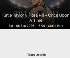 Katie Taylor x 2 - 5 Sept - Croke Park