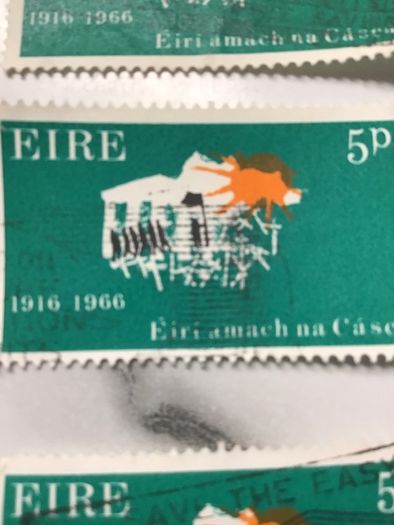 5x 1966 Easter Rising commemorative 5p stamps