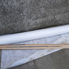 Weed control fabric roll and beading
