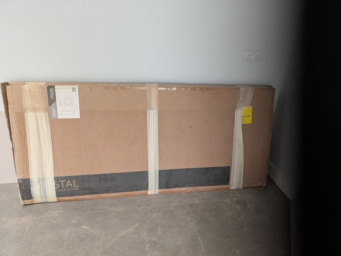 SONAS ASPECT Infold 900 mm, product code USE00159, 8 mm glass, new.
