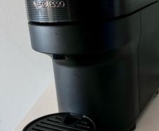 Nespresso machine with pods