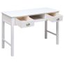 Writing Desk White 110x45x76 cm Wood Image 3