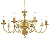 Chandelier Golden 8 x E14 Bulbs
