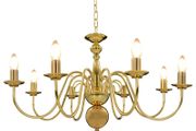 Chandelier Golden 8 x E14 Bulbs