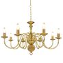Chandelier Golden 8 x E14 Bulbs Image 5