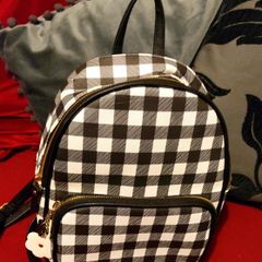 Chic Checkered Mini Backpack Claires