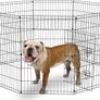 NEW SALE | 8 Panel Playpen Suitable for Dogs/Puppies/Cats & Rabbits foldable ideal for Indoor/Outdoor use puppy play pen (91cm, Black) Image 2