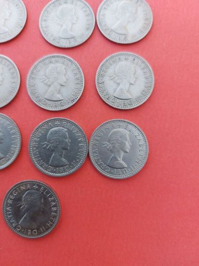27 English Sixpence's Date Run, including key date 1952