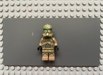 lego star wars sw0519 Clone Trooper, 41st Elite Corps (Phase 2) minifigure- Kashyyyk Camouflage, Scowl