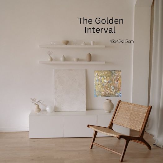Architectural Opulence Meets Quiet Luxury Original Abstract Art Irish Artist Gold Art Gold Painting