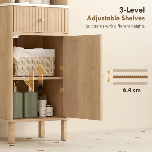 Slim Bathroom Storage Cabinet