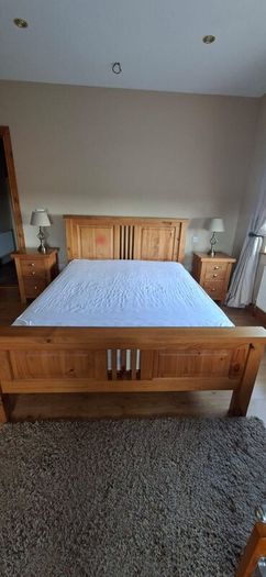 Bed with matching lockers and mattress