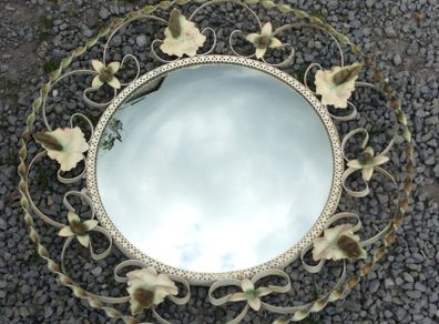 Vintage Convex Mirror Metal